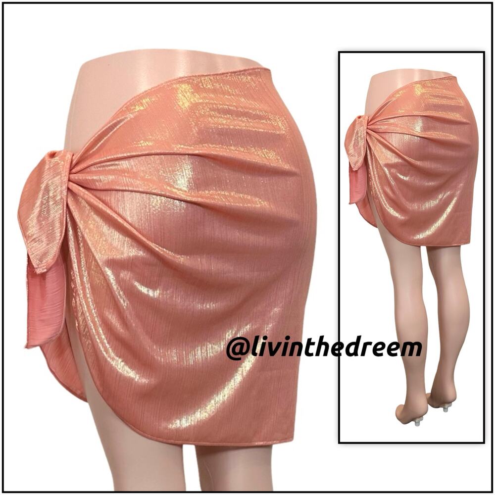 Moda Minx Shimmering Lights Short Sarong $59 - Picture 7 of 13